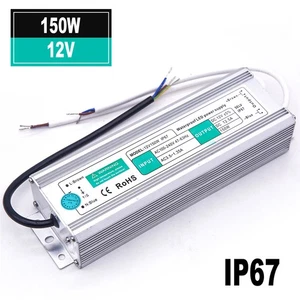 LED Driver Waterproof Power Supply Transformer Adapter 100V-240V AC to 12V DC - Picture 1 of 28