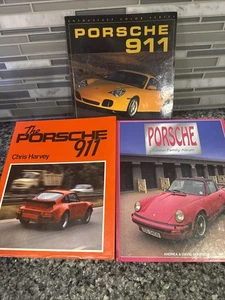 Porsche 911 Hardcover Photo History Collector Lot Of 3 Book Enthusiasts Harvey - Picture 1 of 23