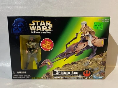 Bicicleta Speeder Kenner 1997 Star Wars Power of the Force con Princesa Leia Foto 1 de 4