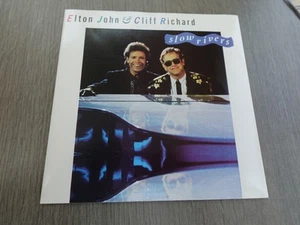 Elton John & Cliff Richard SLOW RIVERS 1986 UK 7" P/S PLAYS MINT MINUS HEAR - Bild 1 von 13