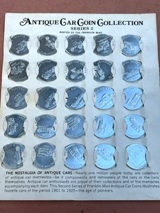 1969 FRANKLIN MINT SUNOCO ANTIK AUTO MÜNZSAMMLUNG SERIE 2 - Bild 1 von 6