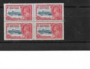 BECHUANALAND KING GEORGE V SILVER JUBILEE BLOCK OF 1d RED MM REF 3403 - Picture 1 of 1