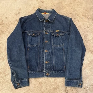 Vintage 1980s Rustler Denim Trucker Jacket Mens Large BOXY (Fits M) - Bild 1 von 8