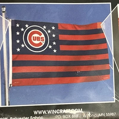Chicago Cubs Flag 3x5 Banner USA -Free Shipping - Image 1 of 4