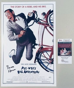 Pee Wee Herman Signed Autographed 11x17 Big Adventure Photo / Poster JSA Cert - Picture 1 of 2
