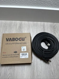Kabel Ethernet Cat 8, wytrzymały kabel sieciowy o dużej długości 100 stóp, 26AWG - Zdjęcie 1 z 5