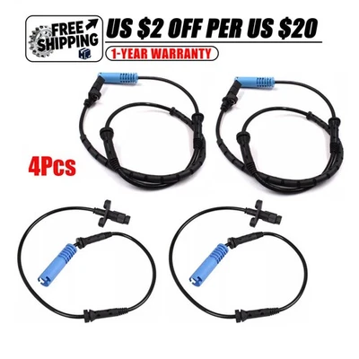 4 sensores de velocidade de roda ABS (dianteiro/traseiro/L/R) para BMW 525i 528i 530i 540i M5 - Imagem 1 de 4