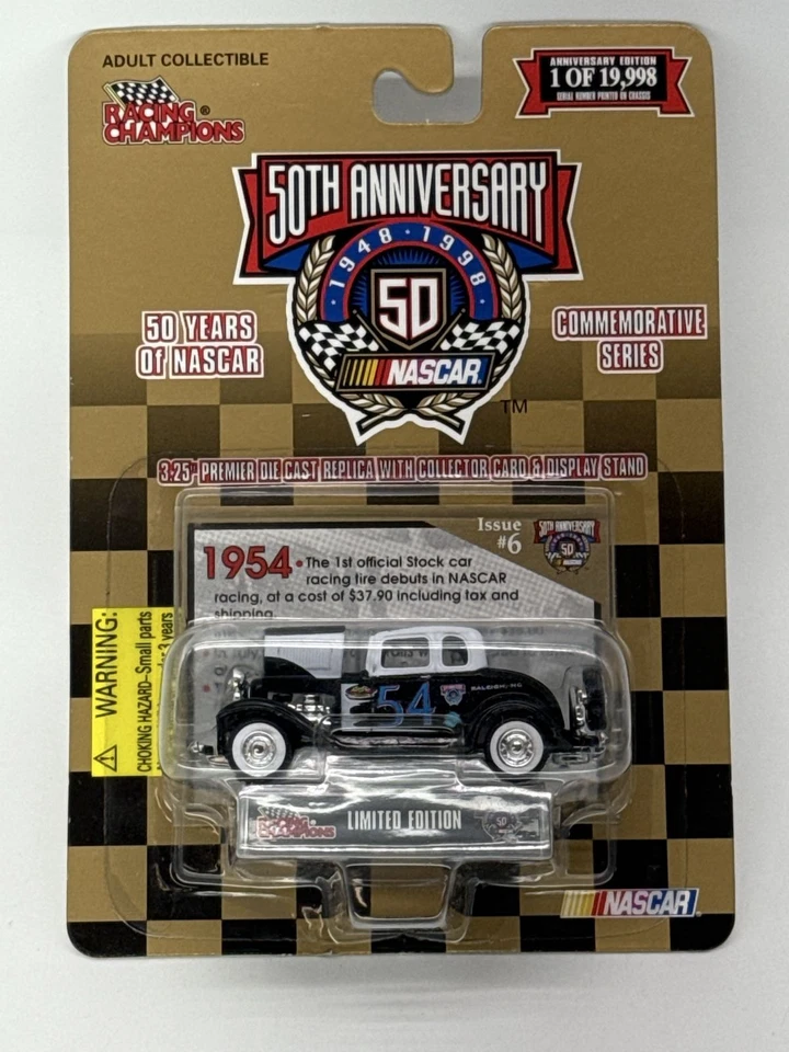 Racing Champions NASCAR 50 周年 1954 年福特 Coupe #6 压铸 1: 64 LE — 第 1/4 张图片