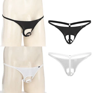Lencería para hombre Bragas Tangas T-back Calzoncillos Sexy Cuerdas en G Calzoncillos Huecos - Imagen 1 de 17