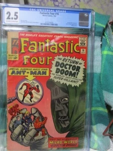 Fantastic Four #16 July 1963 Doctor Doom Ant Man CGC 2.5 GD+ - Picture 1 of 3