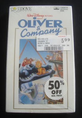 DISNEY OLIVER & COMPANY Cassette Tape 1988 Bette Midler Billy Joel Sealed - Image 1 of 2