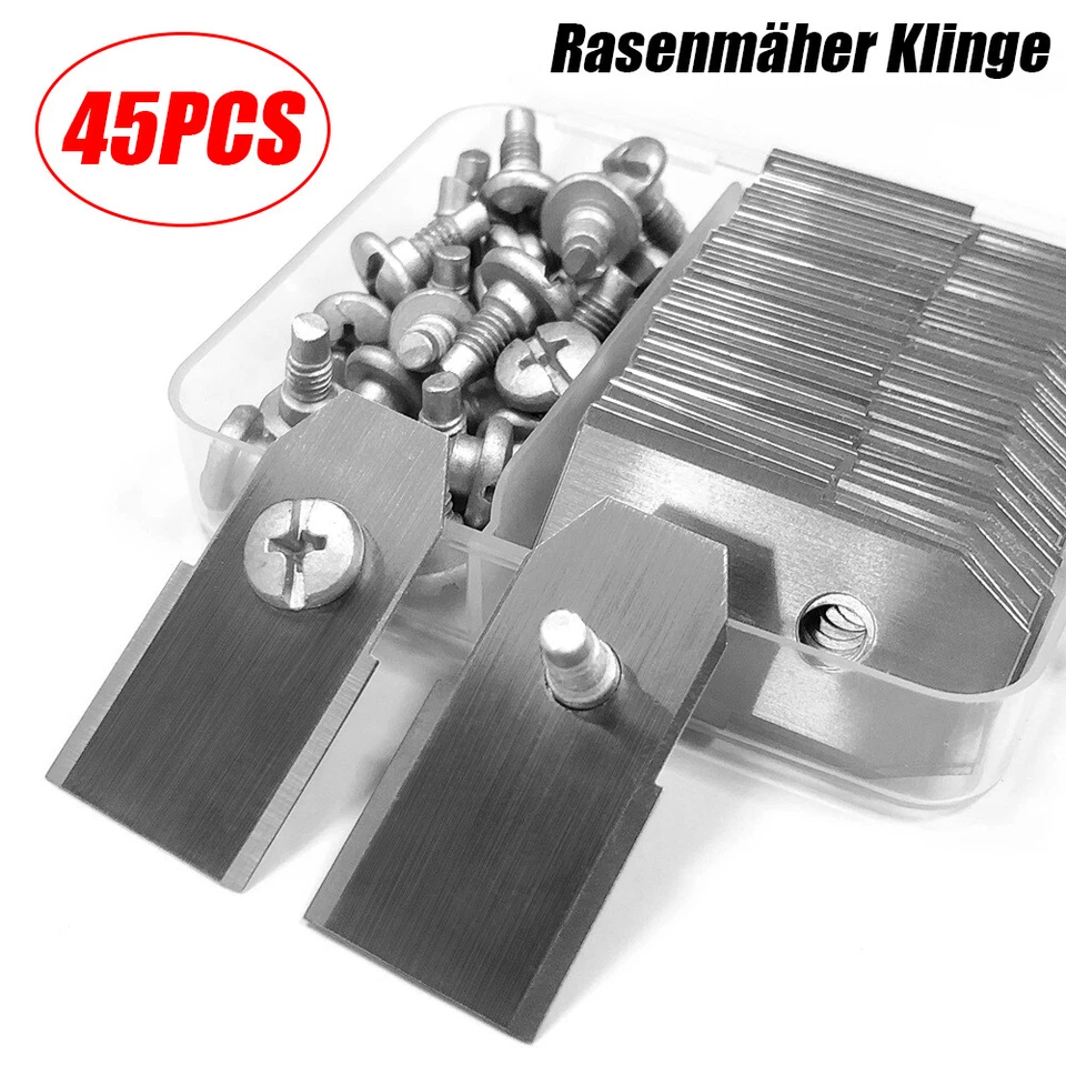 45 Stück Titan Ersatz Messer Klingen für Husqvarna Automower Gardena Mähroboter - Bild 1 von 4