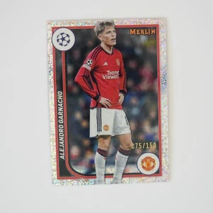 2023-24 Topps Merlin Sliver Speckle /150 Alejandro Garnacho #82 - Picture 1 of 2