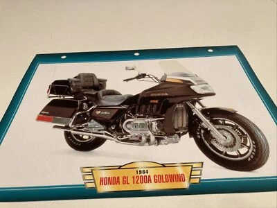 Honda GL1200A Goldwing 1984 1200 Gl Enchufe Tarjeta Moto Pasión Colección Atlas - Imagen 1 de 2