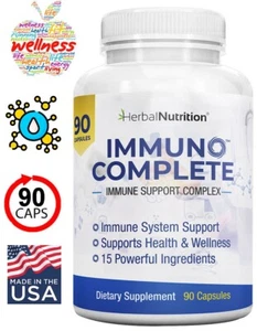 Immune System Booster, Vitamin C, Vitamin D, Zinc, Elderberry and 11 More - Picture 1 of 7