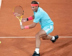 ● NWT RAFA NADAL INDIAN WELLS MIAMI 2021 TENNIS SHIRT NIKE SIZE MENS ADULT M ● - Picture 1 of 10