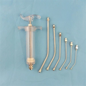 Kit de alimentación de cultivos veterinarios - 6 tubos de sonda curvos y jeringa de 1 pieza - Imagen 1 de 12