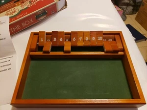 Dice Game, Deluxe Wood. New, never used. "Shut The Box" Cardinal's - Picture 1 of 9