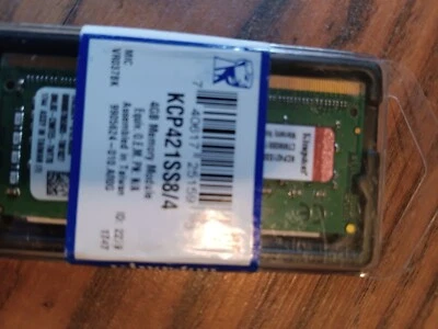 KINGSTON 4GB KCP421SS8/4 PC4-17000 1.2V DDR4-2133MHz MEMORY RAM 60 DAYS WARRANTY - Image 1 of 3