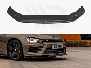 Difusor delantero divisor V2 diseño Maxton negro brillante para VW Scirocco Mk3 R FL - Imagen 1 de 4