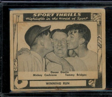 1948 Swell Sport Thrills #13 Mickey Cochrane Goslin Creasing Stain FR LOOK!