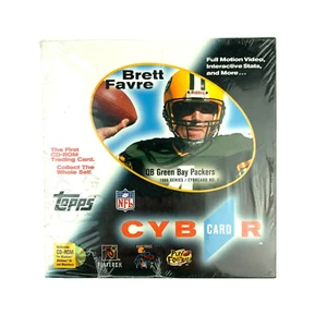 Tarjeta cibernética Topps NFL Brett Favre CD-ROM Windows 95 nueva sellada 1996 - Imagen 1 de 3
