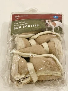 Pet Central Faux Suede Dog Booties Size Small - Picture 1 of 10