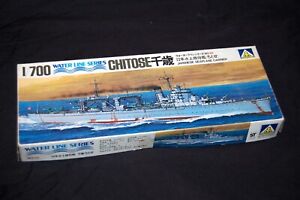 Aoshima 1/700 Scale Chitose Japanese WW2 Seaplane Carrier Model Kit (Started)