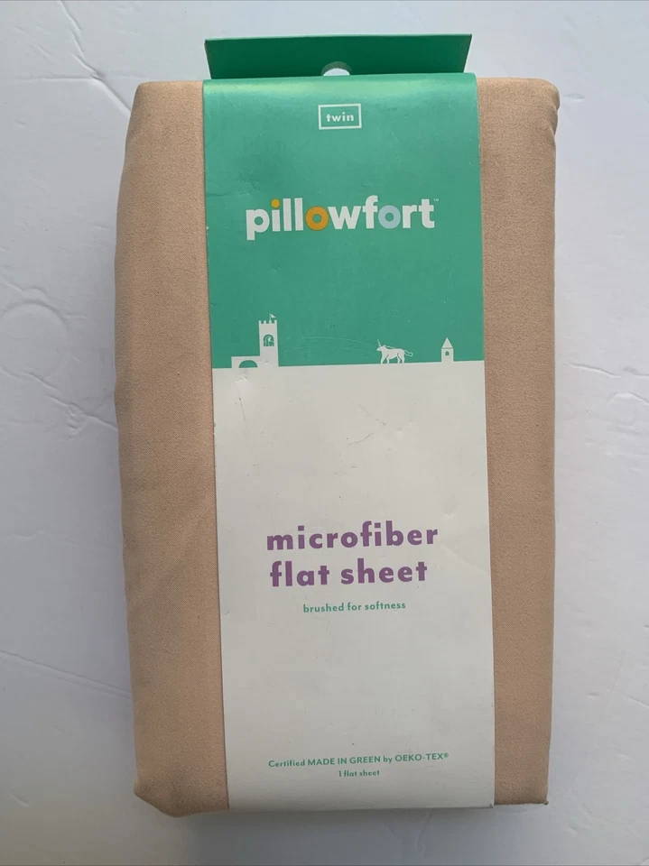Pillowfort Just Peachy Microfiber Flat Sheet Size twin with Tags ship