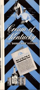 Anuncio impreso de bourbon crema de Kentucky vintage 1941 efímero arte de pared decoración J Austin - Imagen 1 de 1