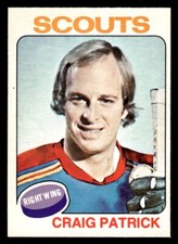 1975 OPC O-Pee-Chee Hockey #178 Craig Patrick NM