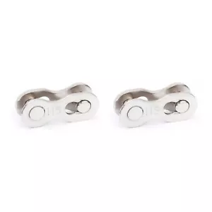 TWO PAIRS 11 SPEED CHAIN LINKS CONNECTOR MASTER SPLIT LINK LOCK MTB ROAD BIKE - Picture 1 of 4