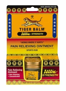 Tiger Balm Ultra Strength Pain Relieving Ointment Sports Rub 0.63 Oz Pack of 24 - Picture 1 of 4