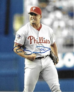 Foto autografiada por Ricky Bottalico de béisbol 8x10 certificado de autenticidad de los Filis de Filadelfia - Imagen 1 de 1