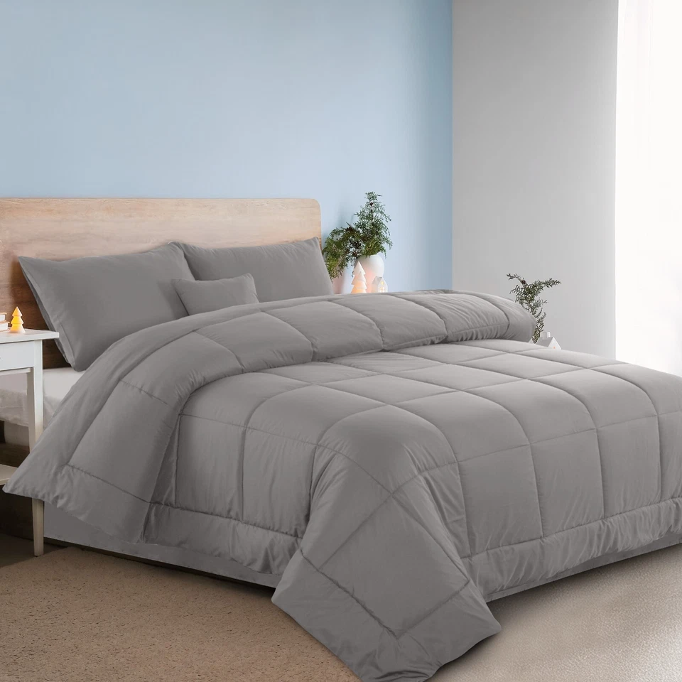 Juego de edredón de 5 piezas cama en bolsa reversible para todas las estaciones Foto 1 de 4