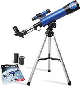 Beginner Kids Telescope – 90x Power, Two Eyepieces & Tabletop Tripod Included - Picture 1 of 9