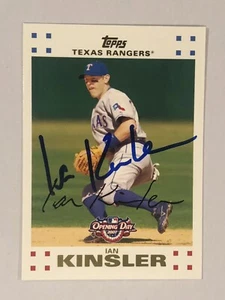 Ian Kinsler SIGNED AUTOGRAPH 2007 Topps Opening Day Card Texas Rangers - Picture 1 of 2