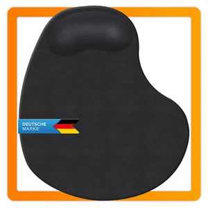 Mauspad Ergonomisches Maus Pad Mousepad mit Handauflage Schwarz Gel PC Mouse - Bild 1 von 7