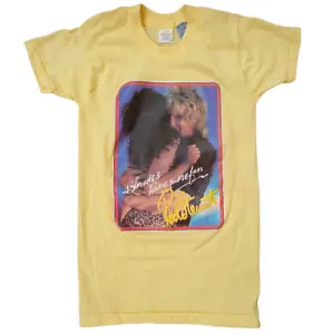 Vintage Rod Stewart T Shirt Boys Size Large 14 16 70s 1979 Blondes More Fun USA - Picture 1 of 8