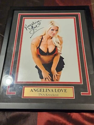 Фотография Анджелины Лав в рамке с автографом Tna Knockout 11x14 сертификат подлинности - Изображение 1 из 3