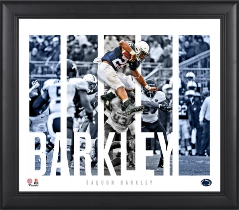 Saquon Barkley Penn State Nittany Lions Framed 15x17 Player Panel Collage Cover