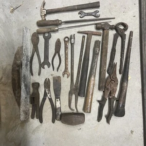Antique Vintage Hand Tool Lot - Rusted Old Various Tool Lot Mix 20 Items - Picture 1 of 7