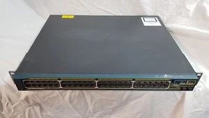 Cisco WS-C2960S-48FPS-L V02 48 Port Gigabit POE Ethernet Switch with Rack Ears O - Picture 1 of 14