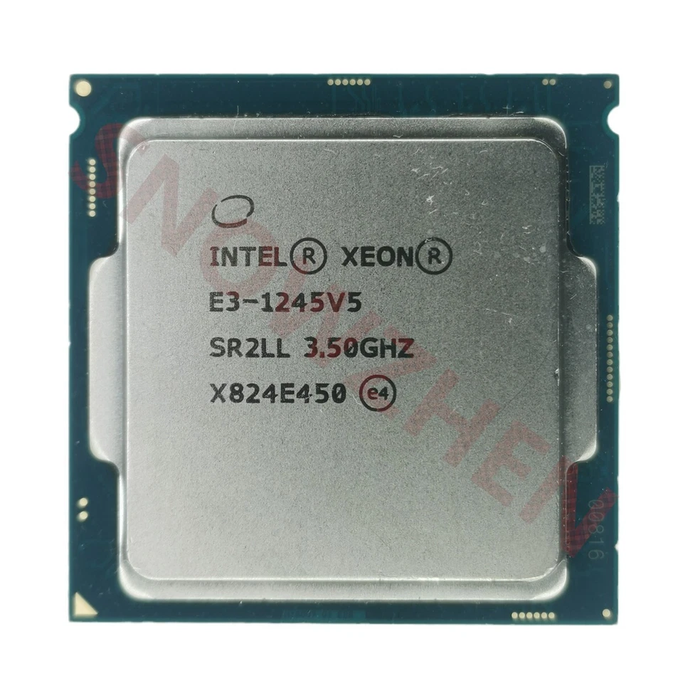 Intel Xeon E3-1245 V5 CPU 4-Core 8-T SR2LL 8MB 80W 3.50GHz LGA1151 processor - Image 1 of 1