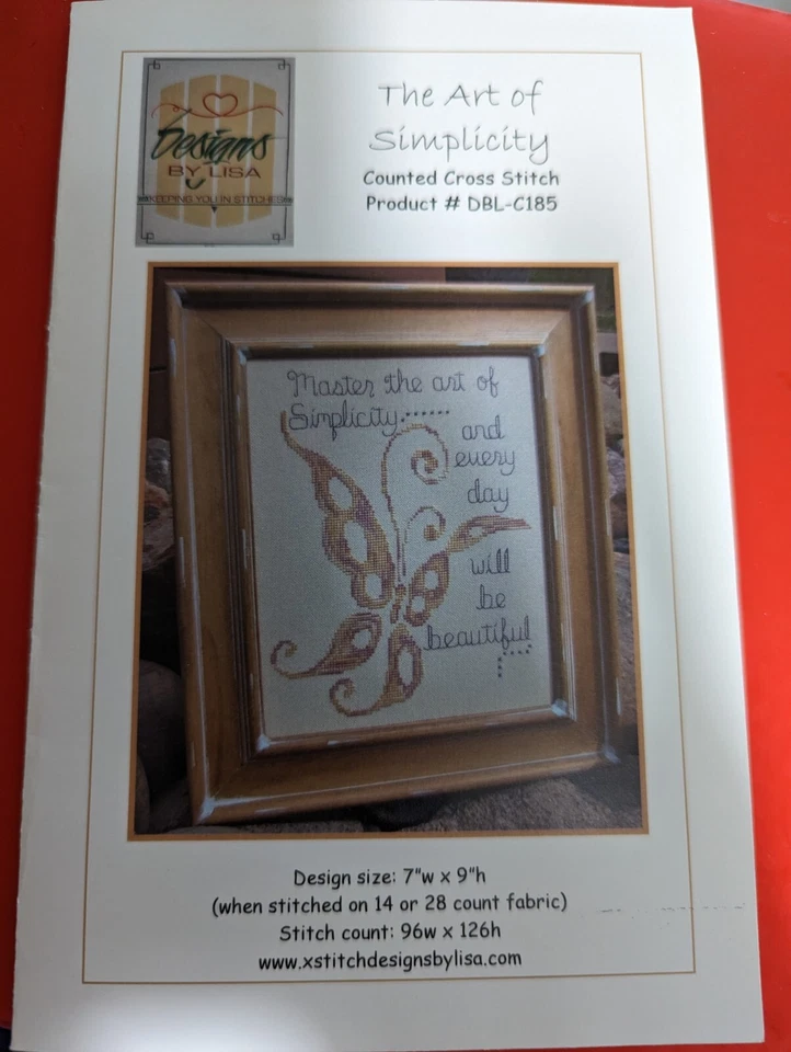 Cross Stitch Pattern The Art Of Simplicity. Designs By Lisa - Image 1 of 1