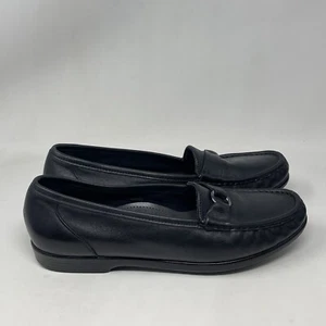 SAS Jewel Loafers Womens 11 M Black Leather Comfort Slip On Casual Comfort Shoes - Picture 1 of 16