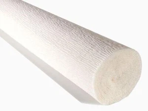 Premium Italian Crepe Paper Roll 180g Heavy 13.3 Sq.Ft White Prime Ship - Picture 1 of 2