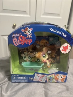 Littlest Pet Shop #1066 POSTCARD Pet PAISLEY Cow GREEN Eyes LPS Hasbro - Image 1 of 4