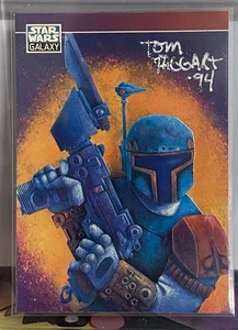 Tom Taggart Signed Topps Star Wars Galaxy Series 2 Promo Card - P6 - Bild 1 von 2