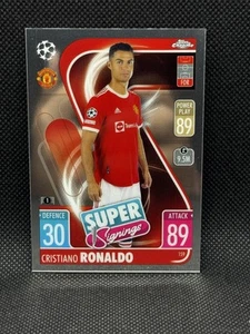 2021-22 Topps Cromo Partido Attax UEFA #159 Cristiano Ronaldo Super Firma - Imagen 1 de 2